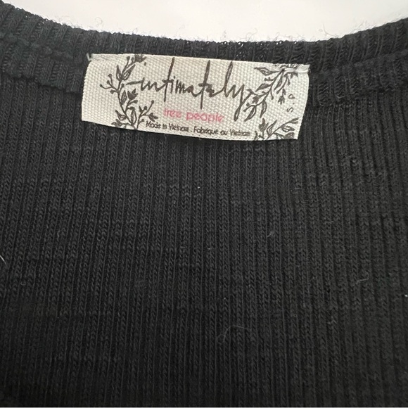 Free People FP Intimately Free Black Tank Top Size Small - Picture 5 of 8